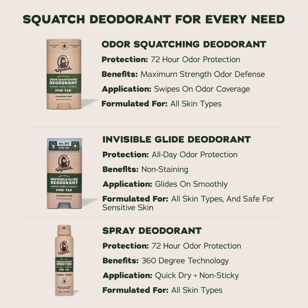 Dr. Squatch applying deodorant after shower showing easy daily use