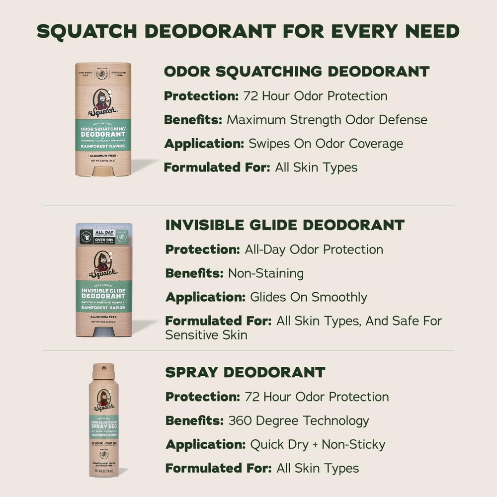 Dr. Squatch lifestyle outdoors scene conveying fresh scent and activity-ready confidence