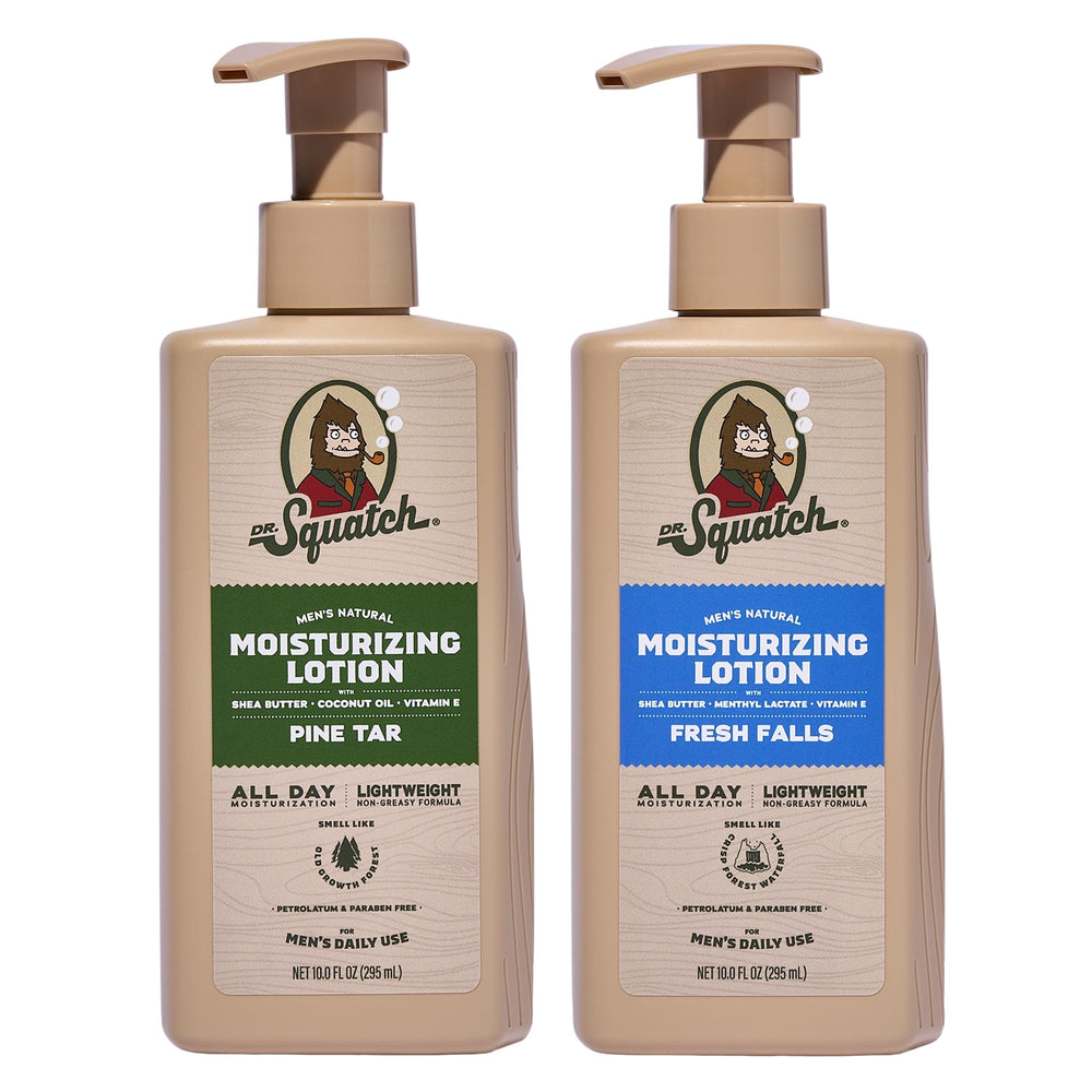 Dr. Squatch front packaging showing bold label and two-pack convenience