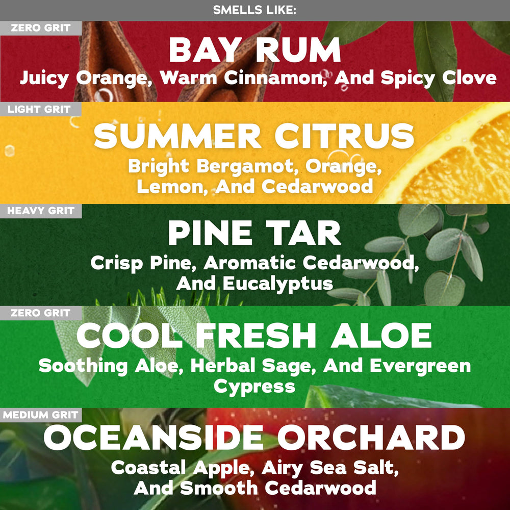 Dr. Squatch Oceanside Orchard bar in hand for easy shower use