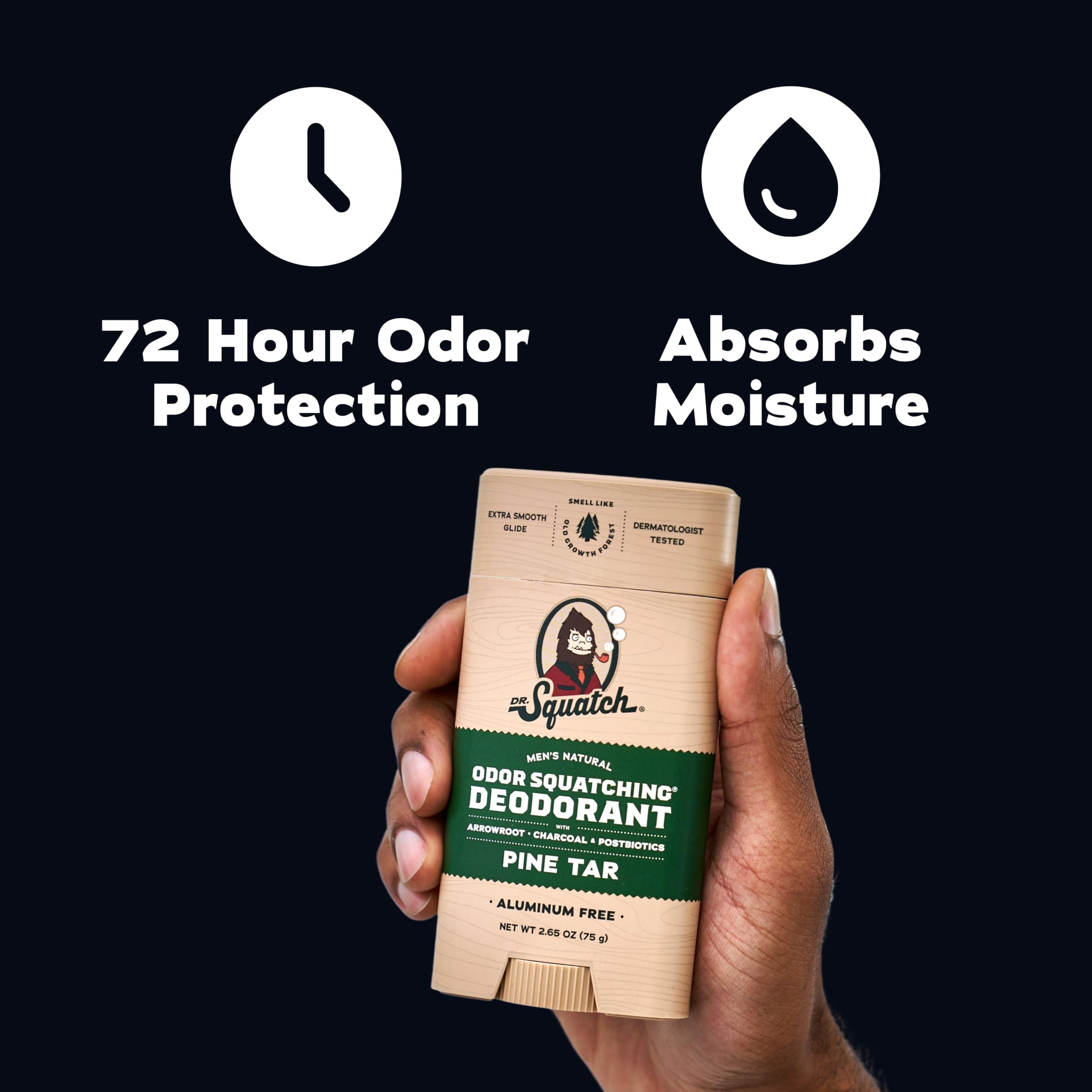 Dr. Squatch Oceanside Orchard label focused on fresh scent and all-day confidence benefit