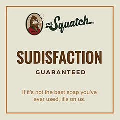 Bathroom setup with Dr. Squatch bars adding natural scent and rugged style
