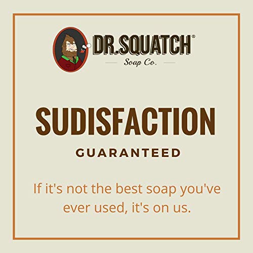 Dr. Squatch soap lather in hands demonstrating rich foam and cleansing power