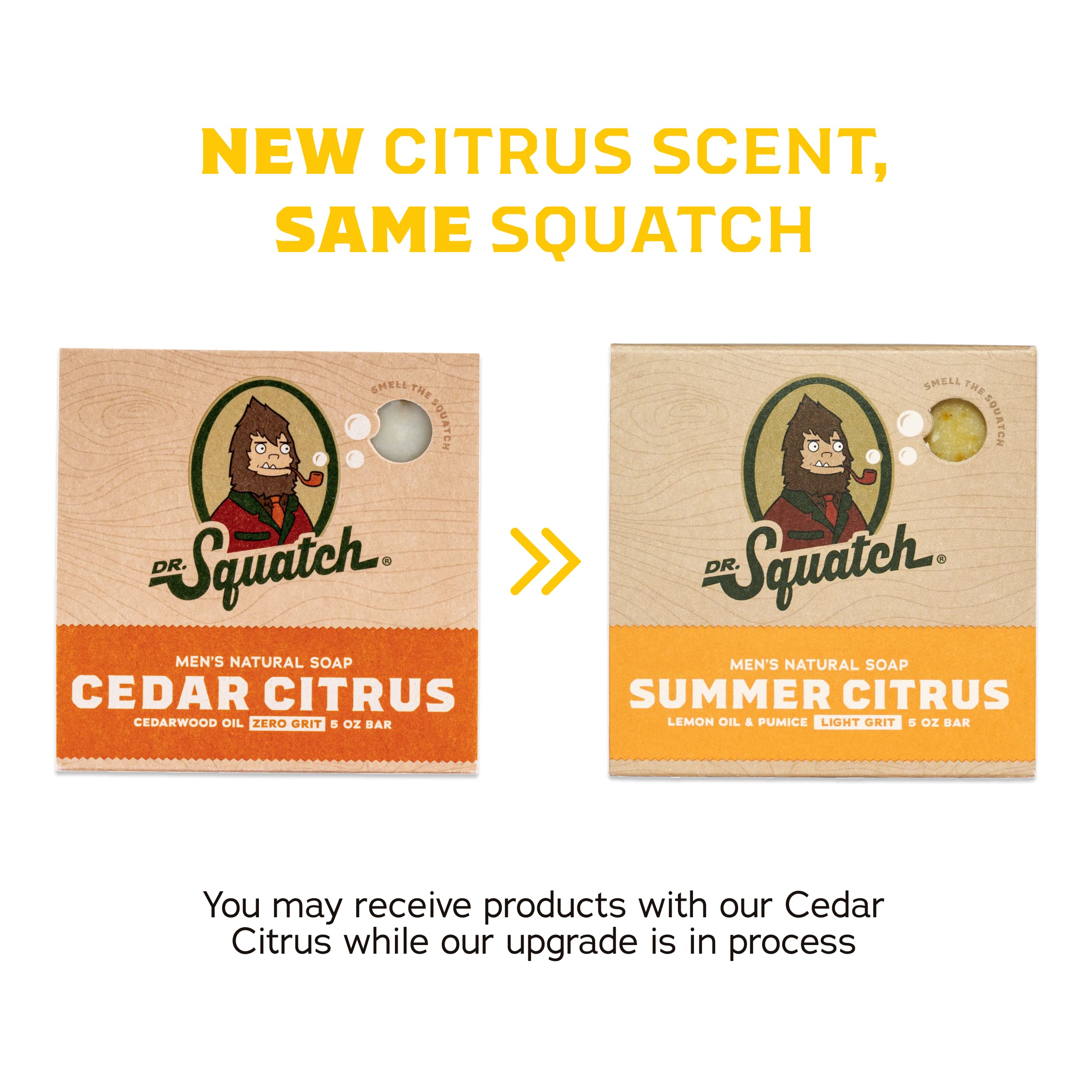 Dr. Squatch lifestyle shot of man using soap showing confident clean feel
