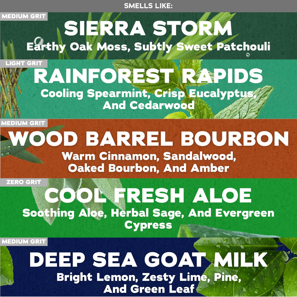 Dr. Squatch soap in hand creating lather for better cleaning and feel