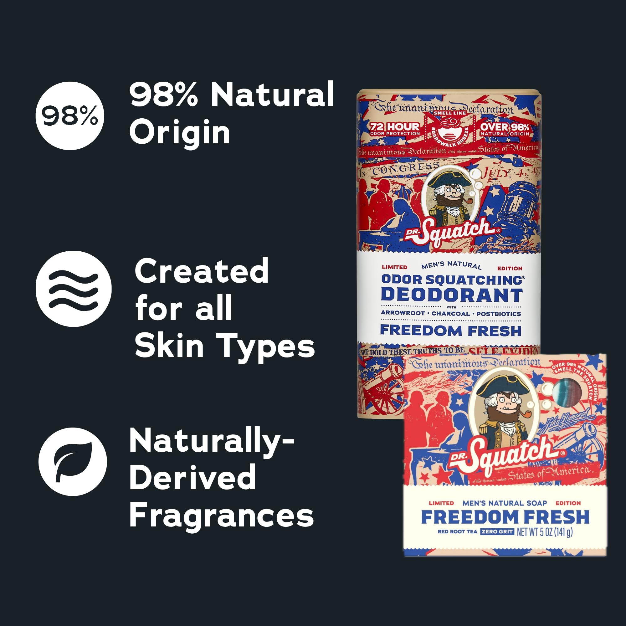 Dr. Squatch soap side texture highlighting natural cold-process marbling and clay benefits