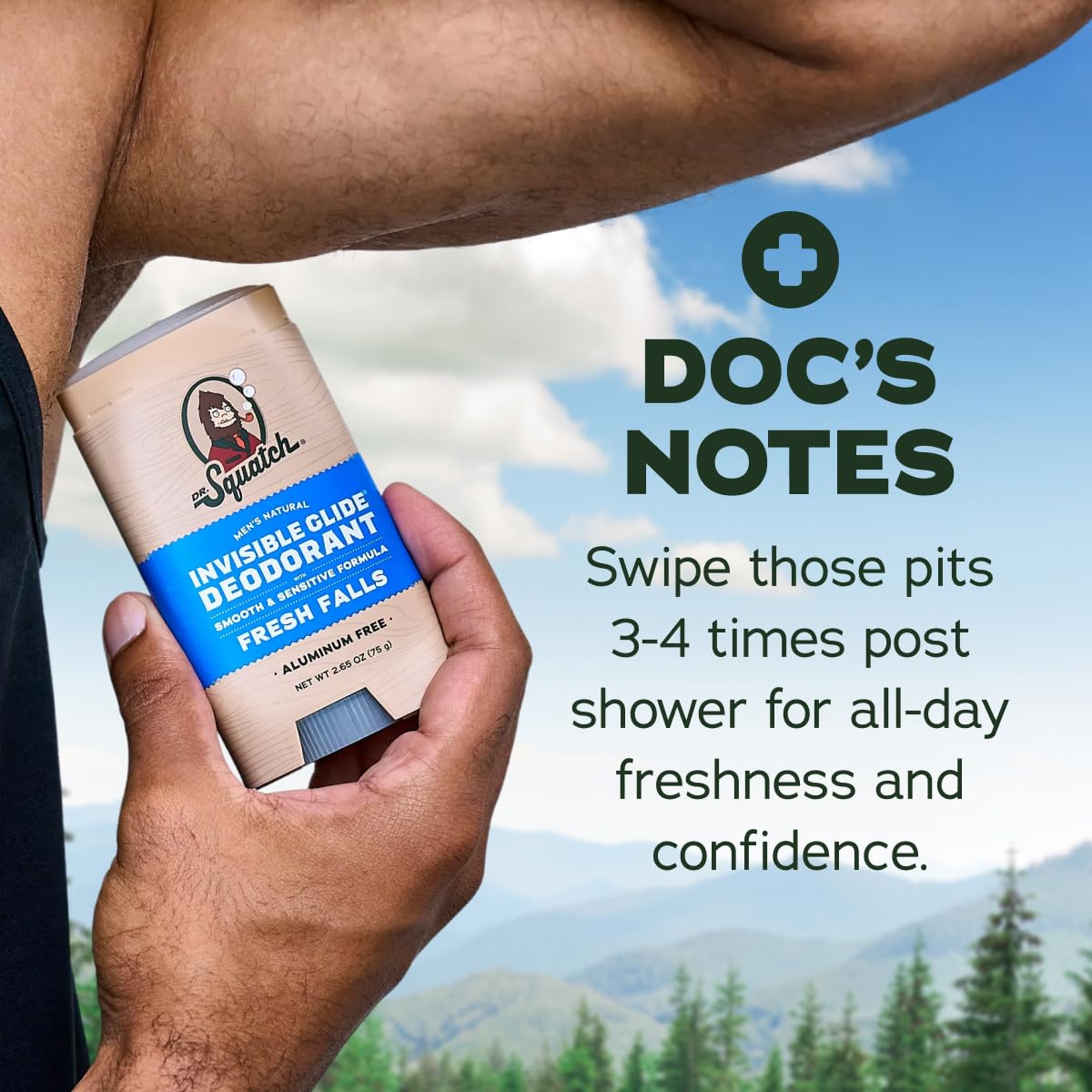 Dr. Squatch two-pack next to a standard item showing size and portability
