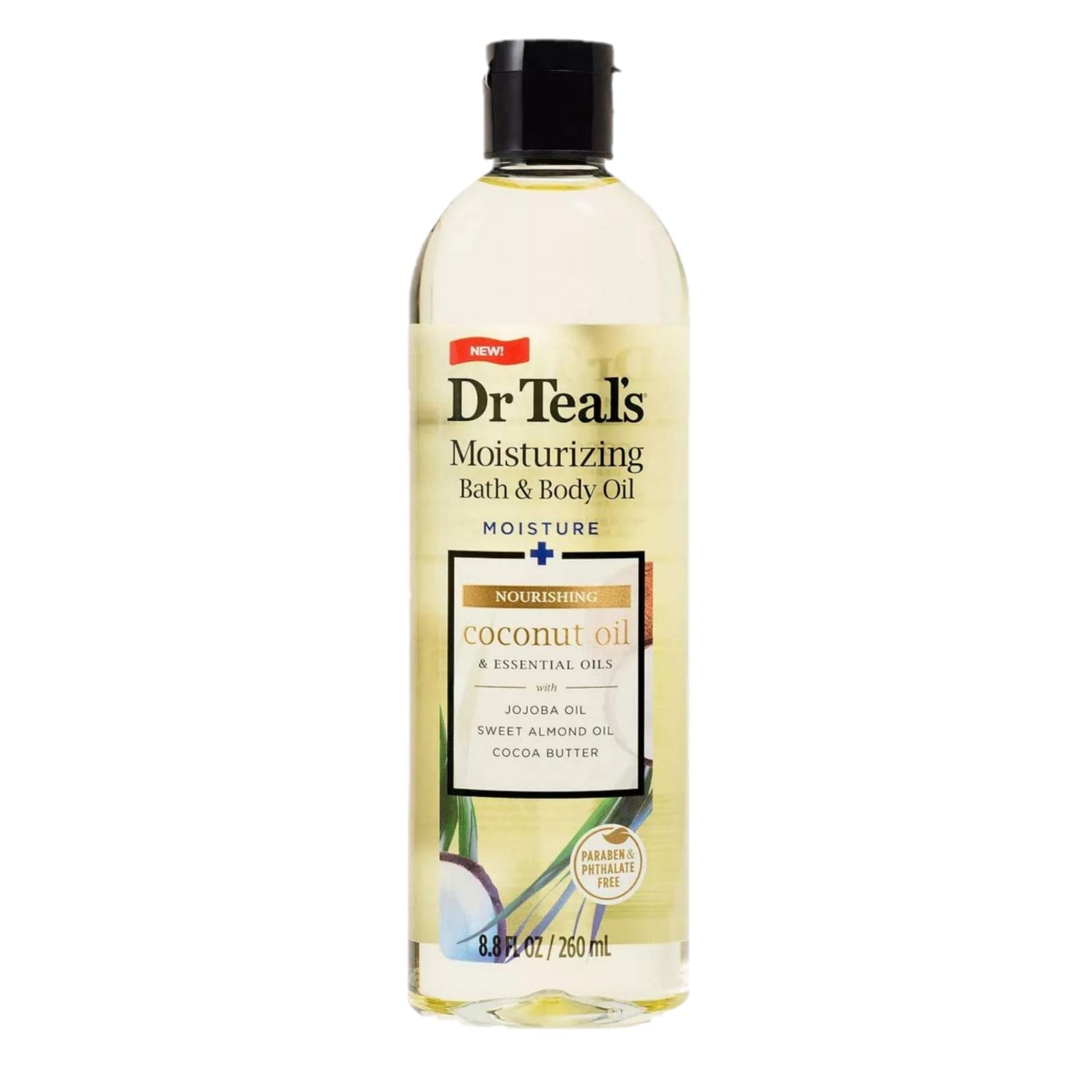 Dr Teal's application on leg showing absorption and subtle shimmer for healthy-looking skin