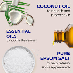 Dr Teal's bottle pump close-up enabling easy measured foam
