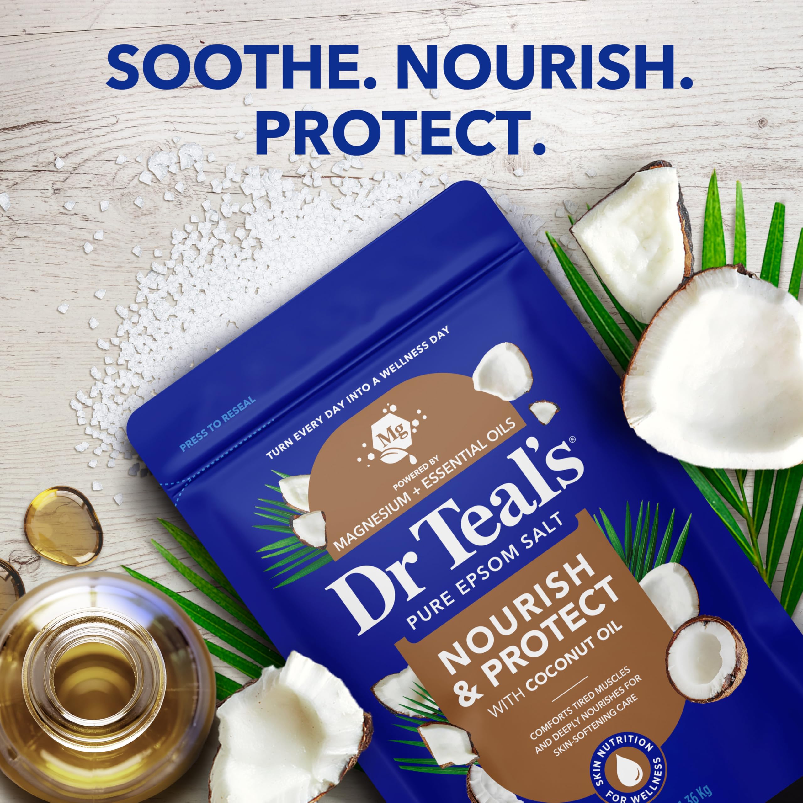 Dr Teal's mixing soak with body wash to form moisturizing scrub