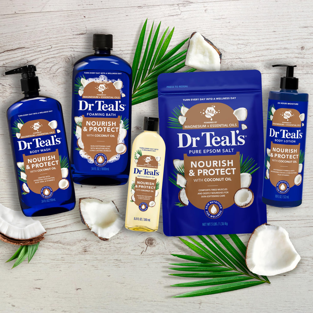 Dr Teal's smooth skin after soak demonstrating softer texture