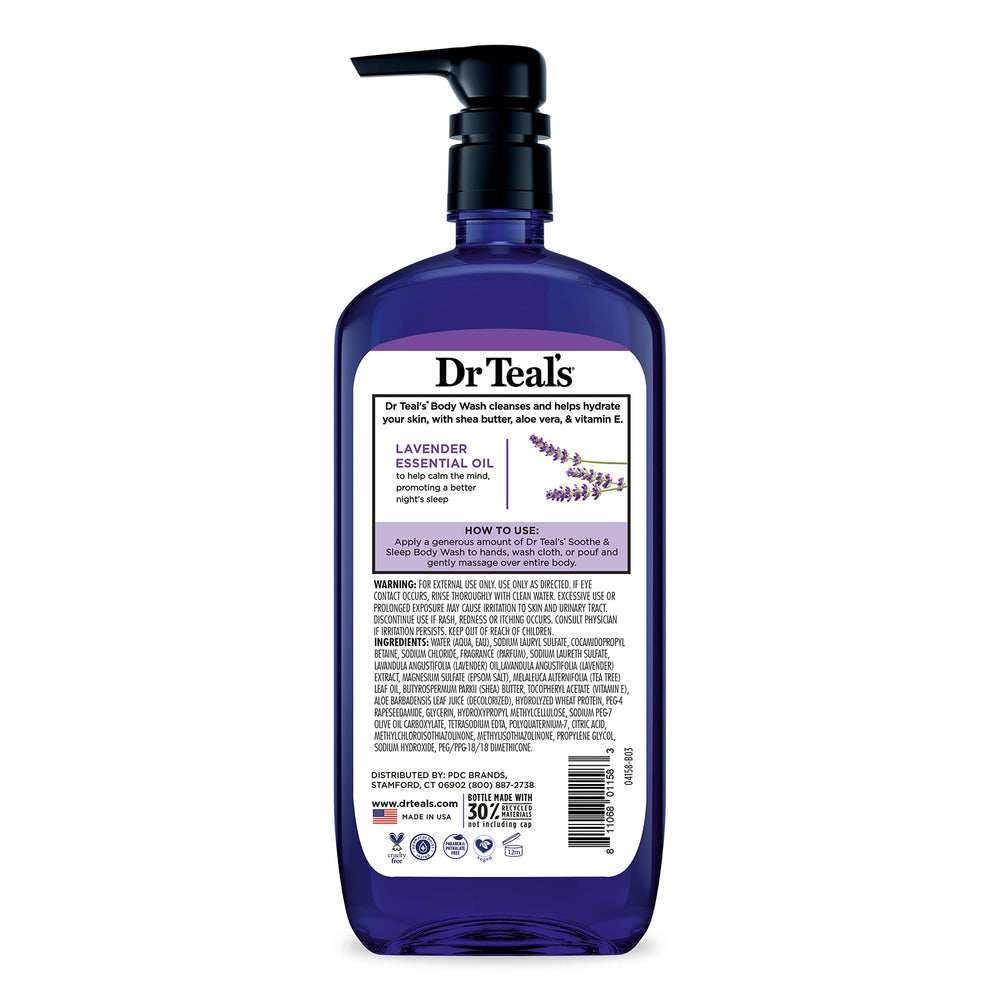 Dr Teal's four-pack displayed to emphasize value and multipack home essentials