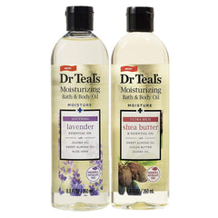 Dr Teal's front packaging showing both bottles and gift-ready presentation