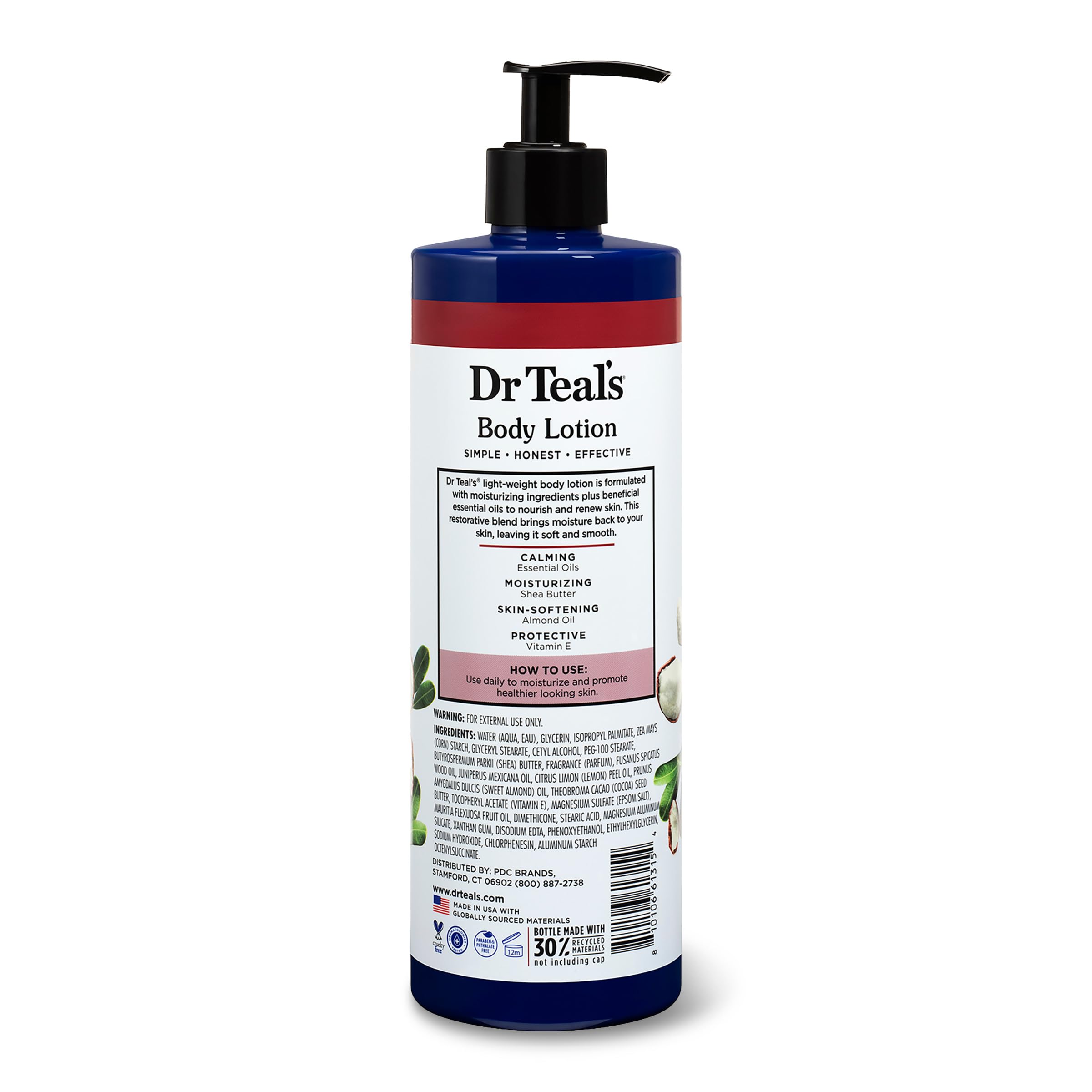 Dr Teal's lotion staged in bathroom illustrating everyday use benefit