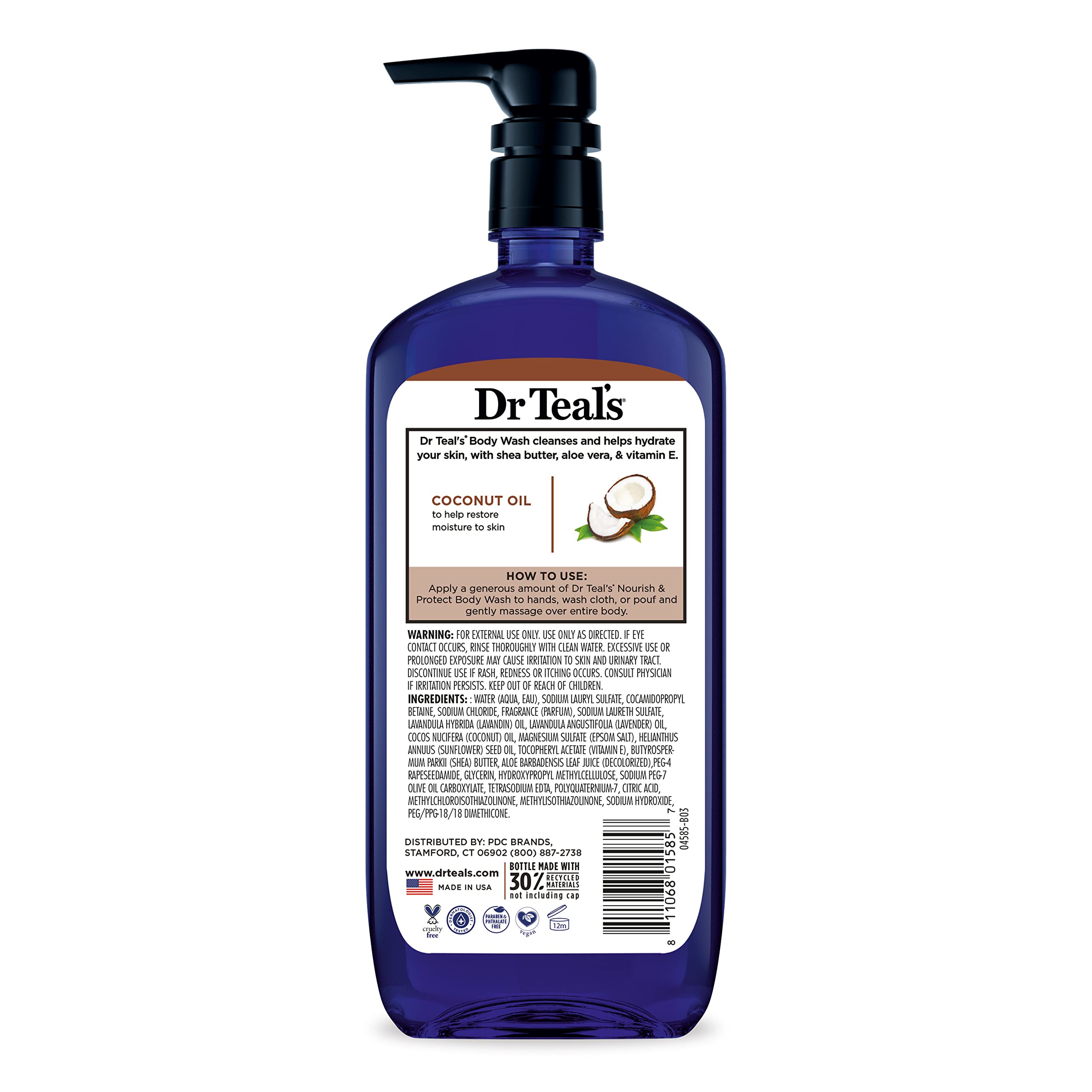 Four boxed bottles displayed to show Dr Teal's pack-of-4 stock-up benefit