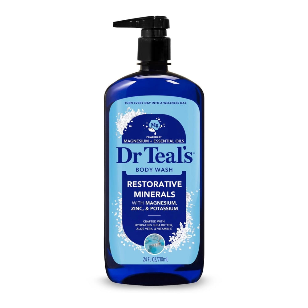 Dr Teal's shea and aloe close-up emphasizing moisturizing and soothing skin benefits