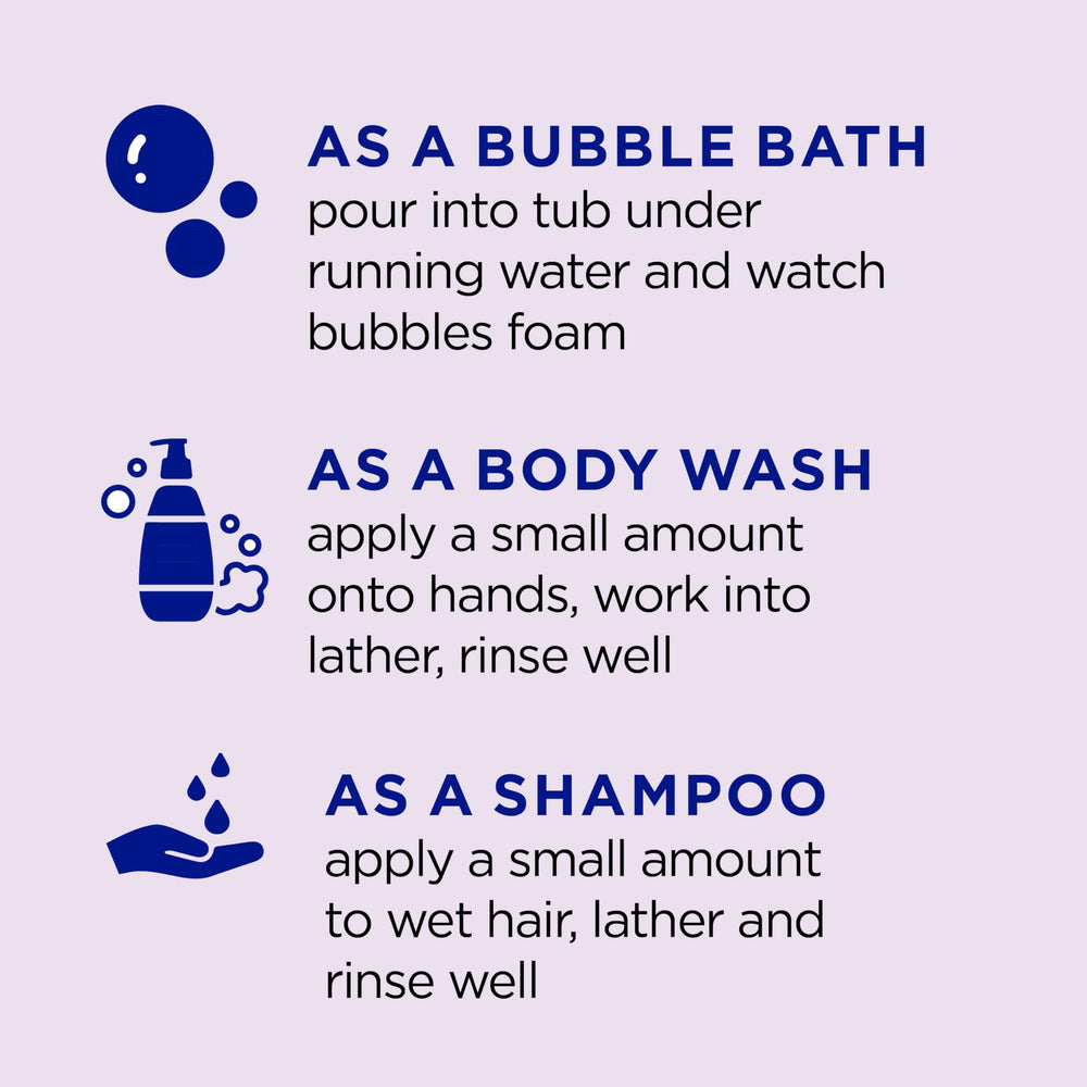Dr Teal's dense lavender bubbles close-up offering long-lasting foam