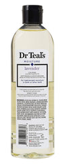 Dr Teal's shea butter bottle label detail showing nourishing ingredient focus