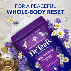 Dr Teal's in-bath lifestyle scene demonstrating a calming nightly ritual