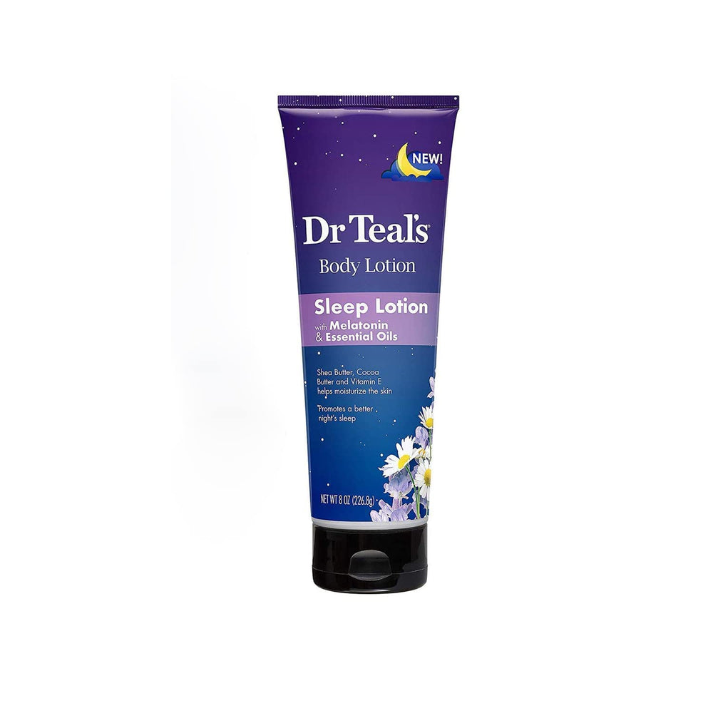 Dr Teal's sleep spray misted on a pillow creating calm lavender scent benefit