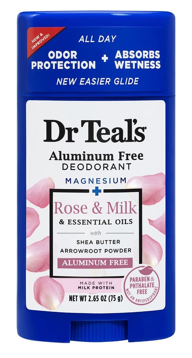 Dr Teal's stick texture close-up showing smooth glide and moisturizing oils