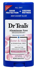 Dr Teal's stick texture close-up showing smooth glide and moisturizing oils