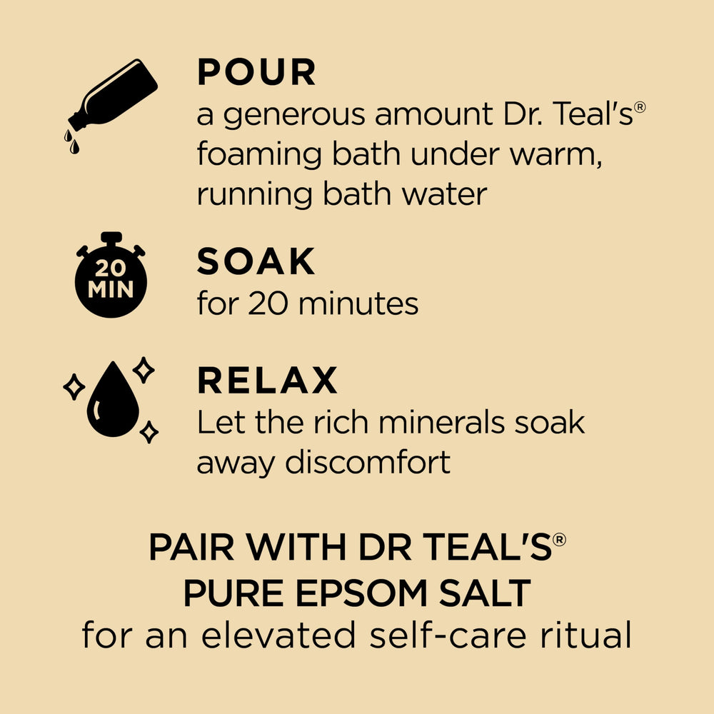 Dr Teal's rich foamy lather close-up highlighting long-lasting bubbles