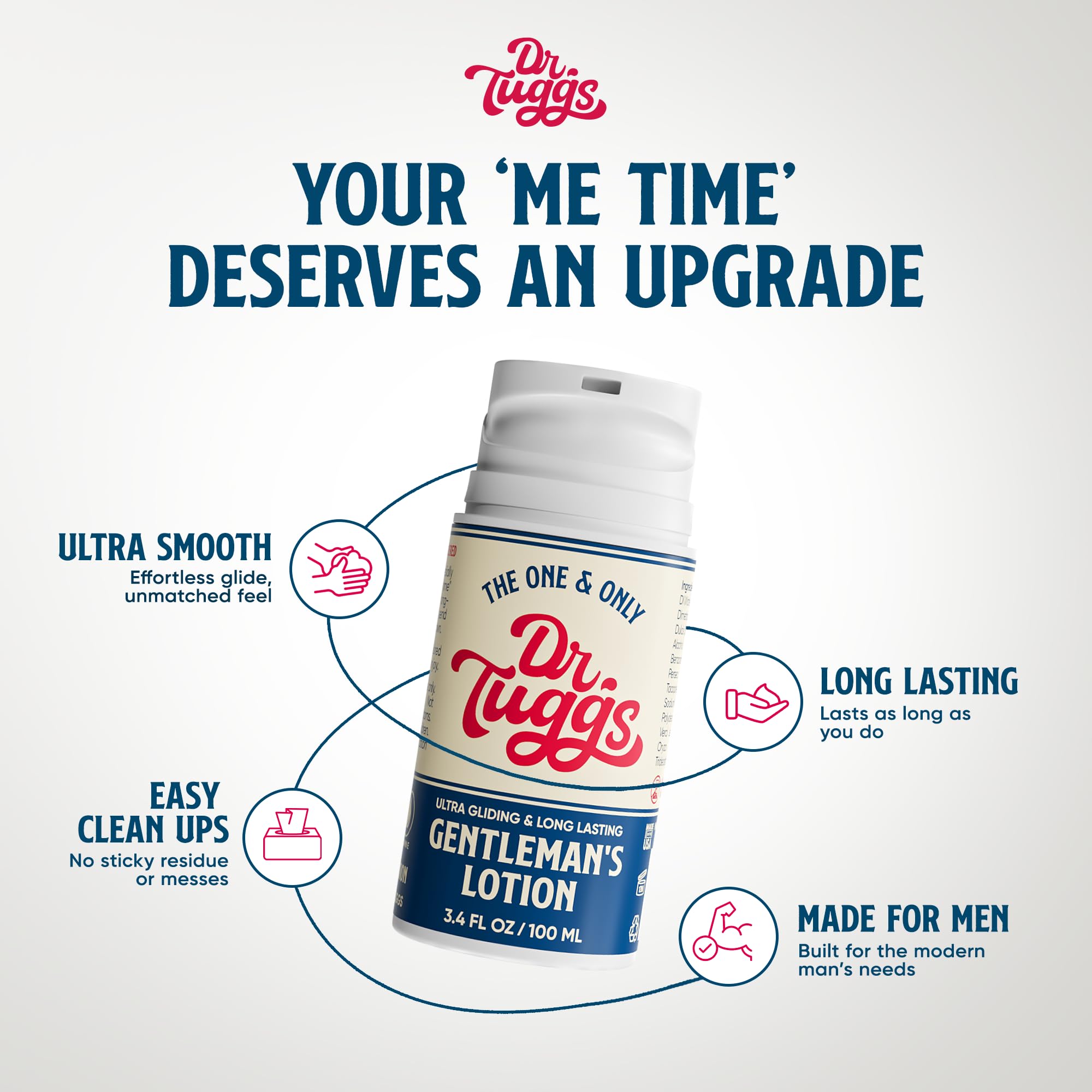 Dr. Tuggs pump top detail for easy dispensing benefit