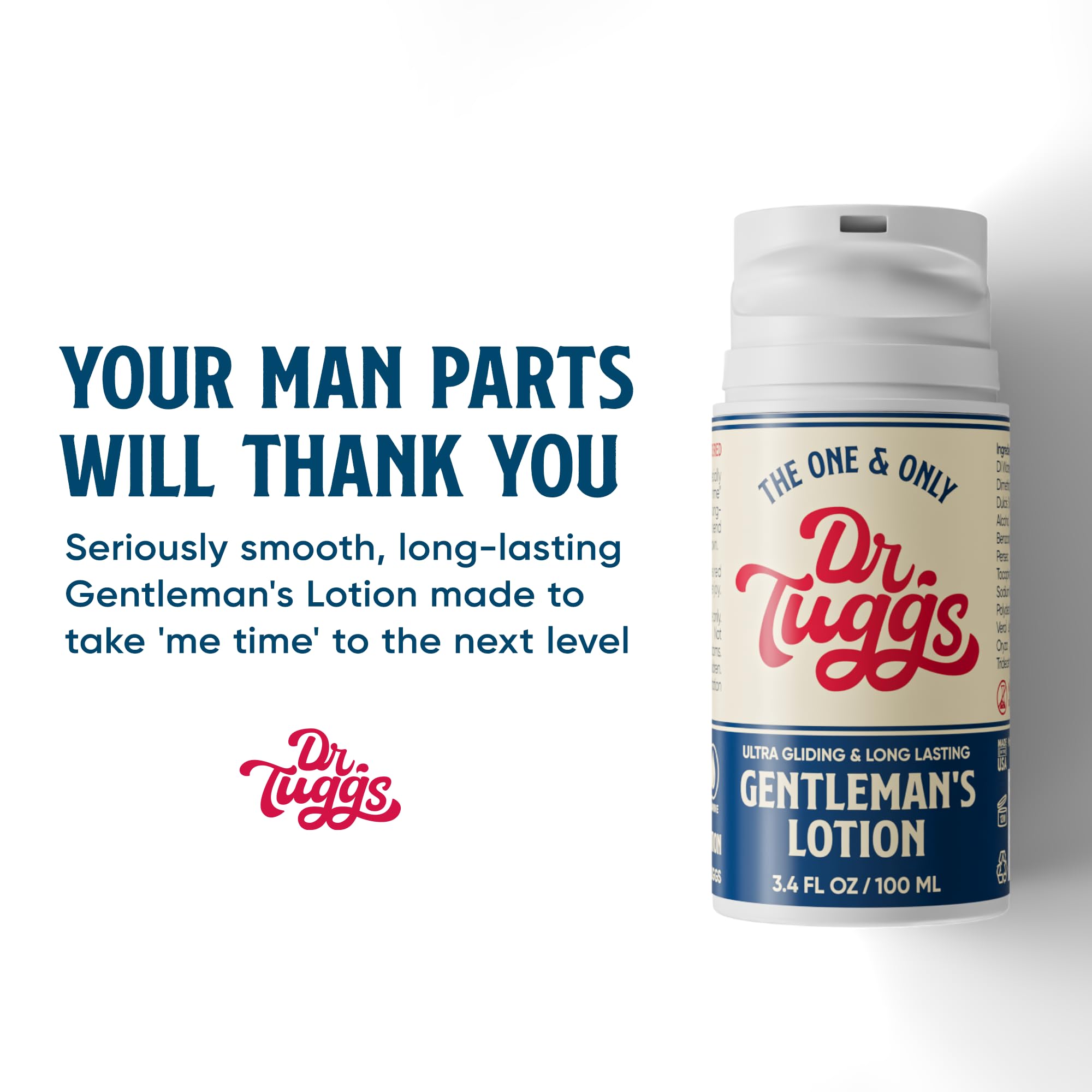 Dr. Tuggs lotion texture close-up highlighting smooth glide