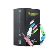 Dragonhawk front packaging showing 50pcs mixed round liners, quick stock identification benefit