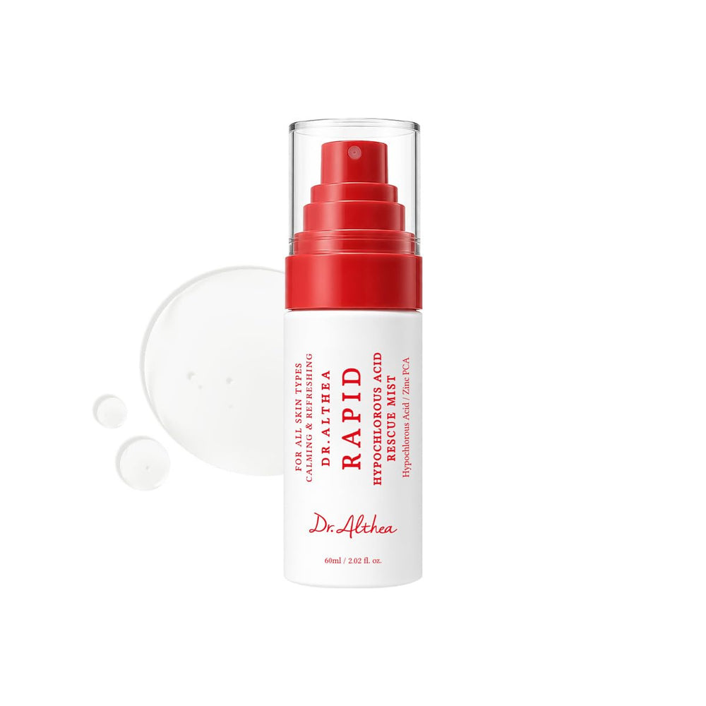 Dr.Althea front bottle view showing compact travel size and soothing benefits