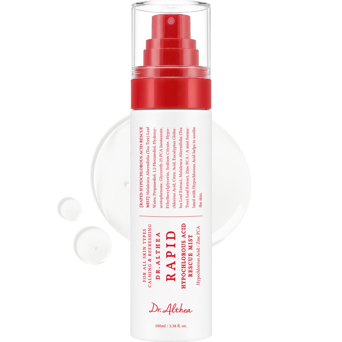 Dr.Althea front bottle showing product branding and size for clear identification