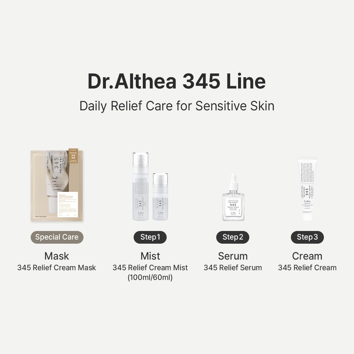 Dr.Althea size scale in hand demonstrating travel-friendly 1.69 fl oz