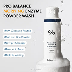 Dr.Ceuracle powder texture close-up illustrating fine enzyme consistency