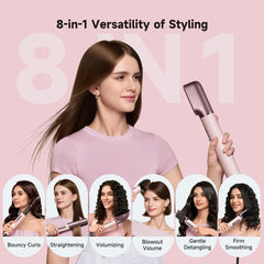 dreame close-up of curling head demonstrating auto-wrap airflow for effortless curls