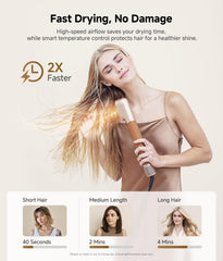 dreame Airstyle Pro seven magnetic attachments displayed for multiple styling options