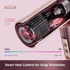 dreame folded compact hair dryer for easy packing and travel convenience