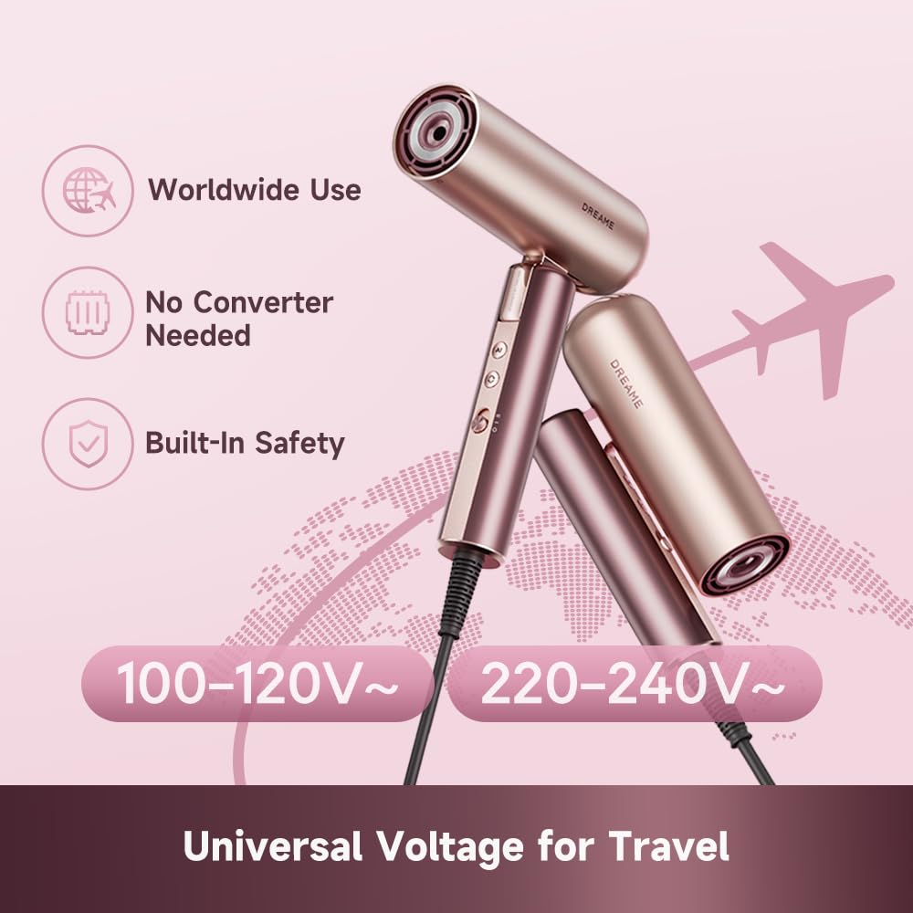 dreame size comparison in hand demonstrating lightweight, portable travel benefit