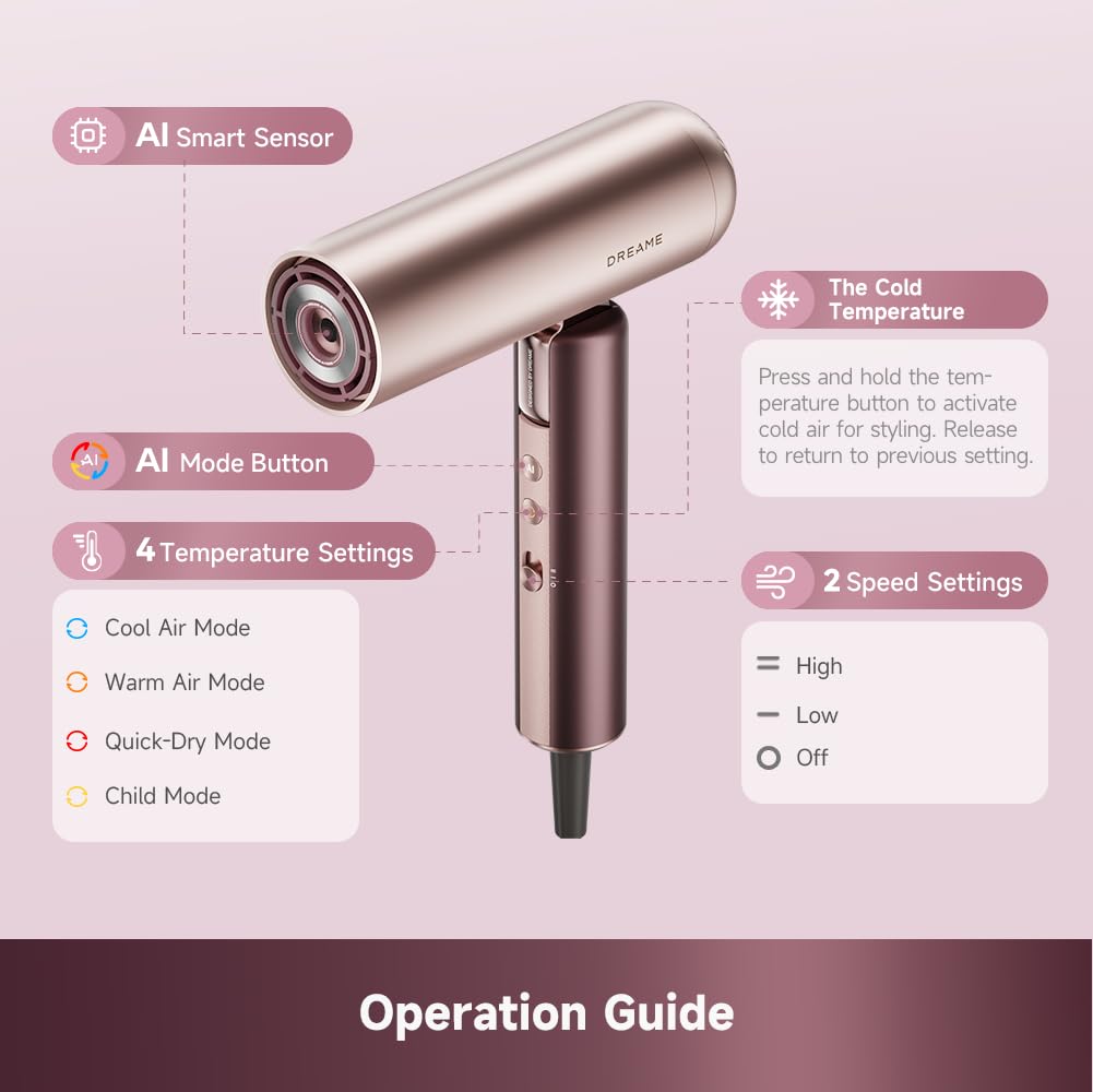 dreame smoothing nozzle shaping hair for sleek, polished finish benefit