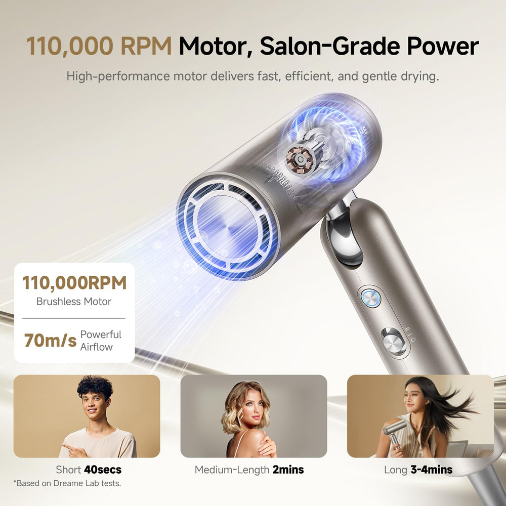 dreame pocket magnetic nozzles displayed for quick styling versatility
