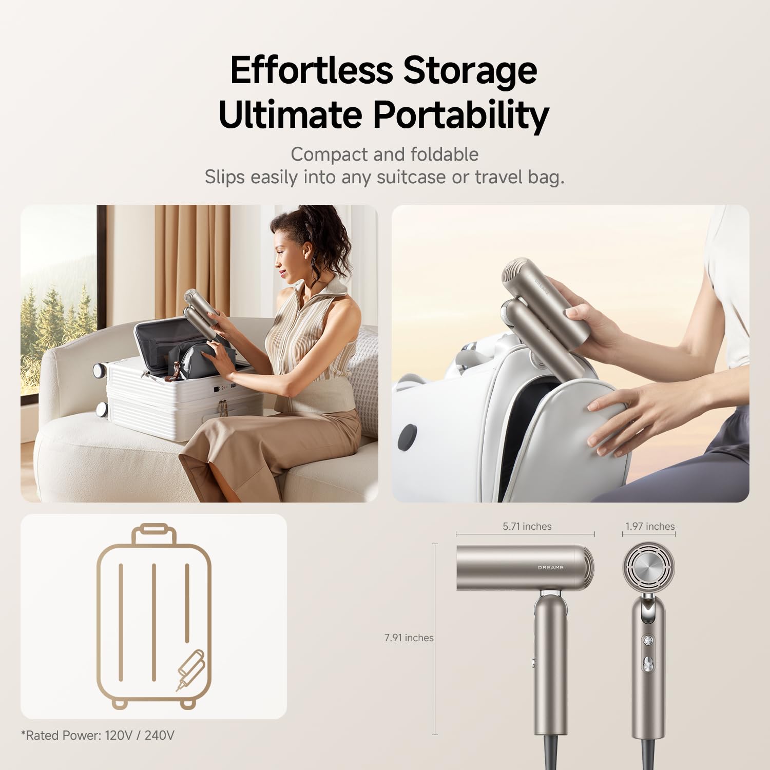 dreame pocket pro temperature sensor display emphasizing smart heat control