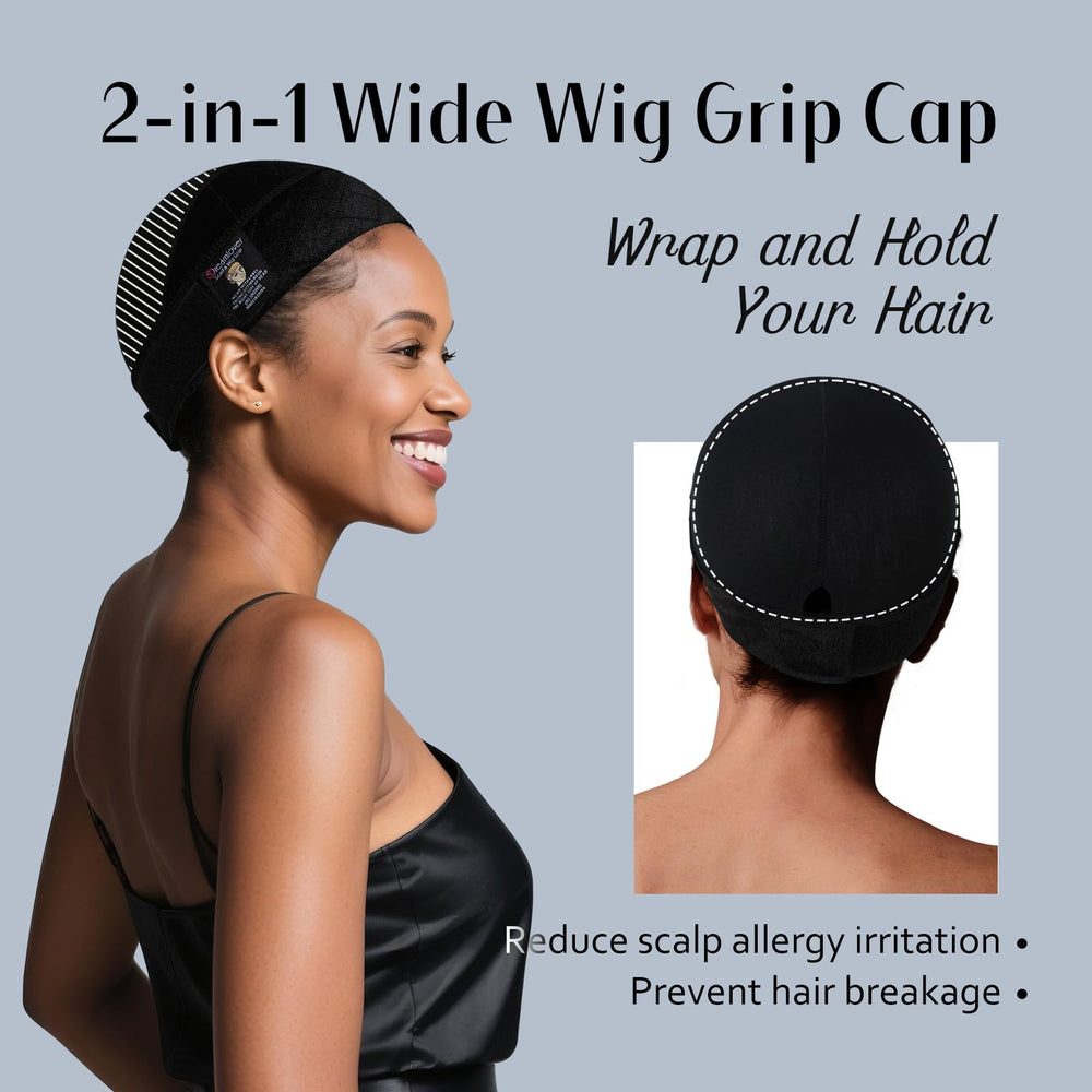 Dreamlover cap stretched on headform showing adjustable fit advantage