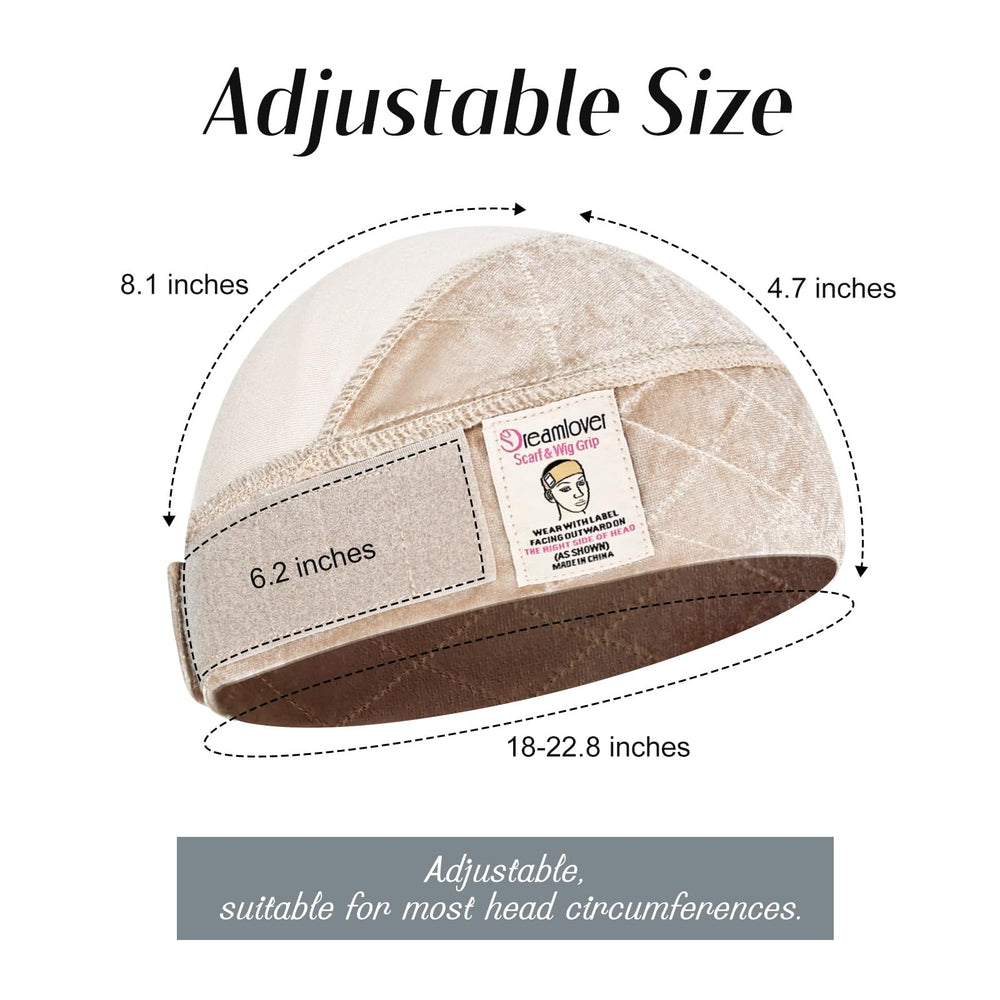 Dreamlover cap styled with hat and scarf demonstrating versatility benefit