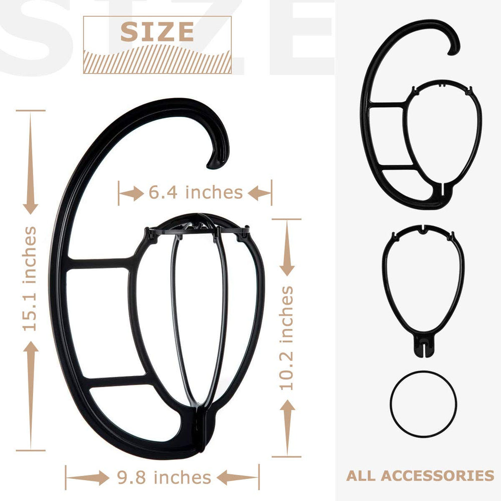 Dreamlover hanger supporting a long wig to speed air-drying benefit