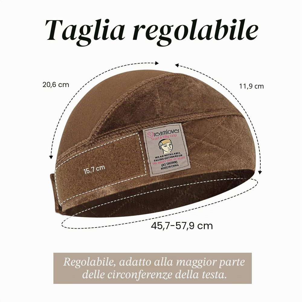 Dreamlover lifestyle model wearing brown cap boosting natural look