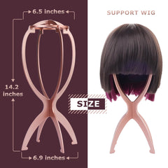 Dreamlover wig stand collapsed flat for compact travel and easy storage