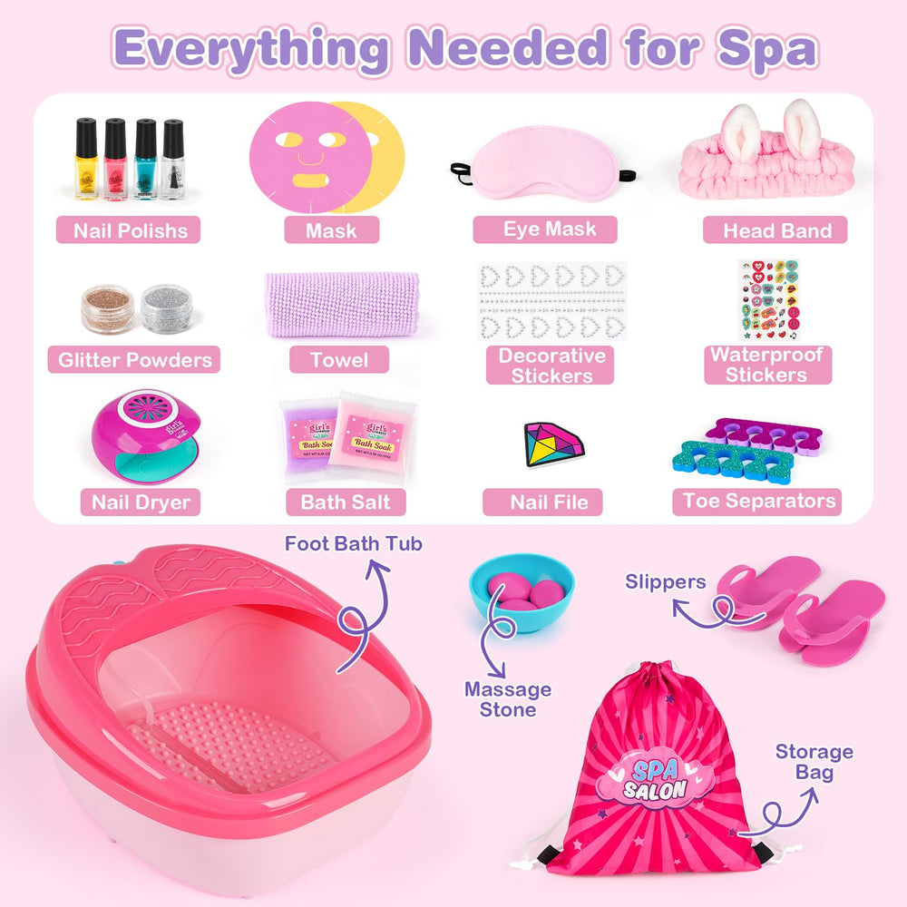 Dreamon foot spa LED lights detail creating playful ambiance for kids