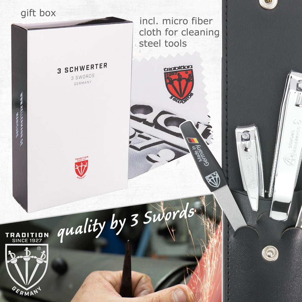 Drei Schwerter kit in travel bag lifestyle shot showing portable convenience