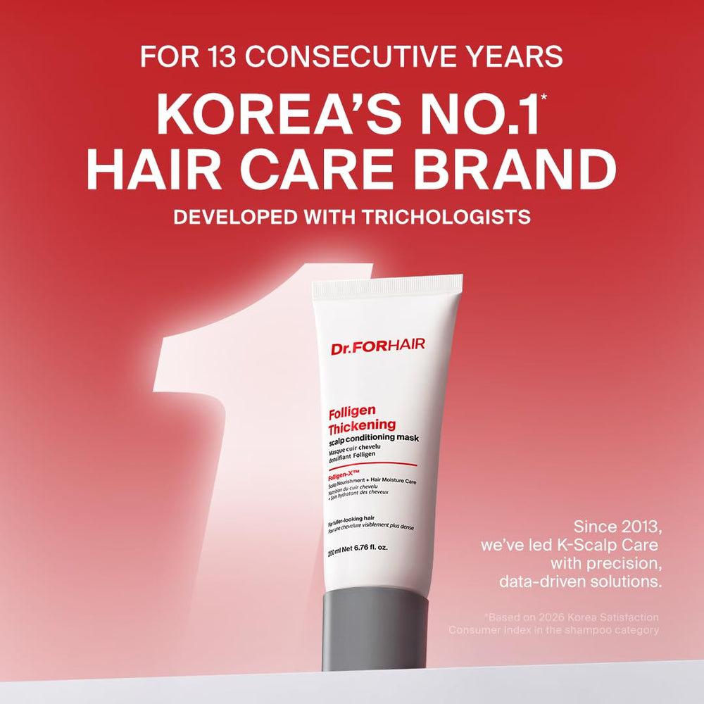 DR.FORHAIR back label close-up highlighting ingredient details and usage benefits