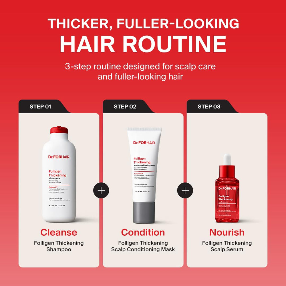 DR.FORHAIR lifestyle bathroom shelf image suggesting daily routine and easy use